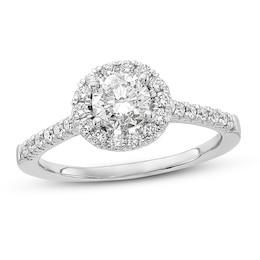 Diamond Engagement Ring 1 ct tw Round 14K White Gold