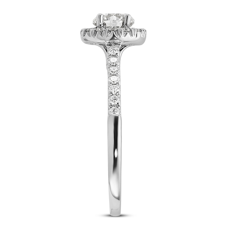 Main Image 2 of Diamond Engagement Ring 1 ct tw Round 14K White Gold