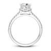 Thumbnail Image 2 of Diamond Engagement Ring 7/8 ct tw Princess/Round 14K White Gold