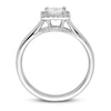 Thumbnail Image 3 of Diamond Engagement Ring 1/2 ct tw Princess/Round 14K White Gold