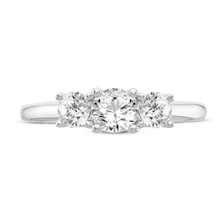 Diamond 3-Stone Engagement Ring 7/8 ct tw Round 14K White Gold | Jared