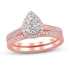 Thumbnail Image 1 of Diamond Bridal Set 1/2 ct tw Round 14K Rose Gold