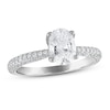 Thumbnail Image 1 of Diamond Engagement Ring 1-1/2 ct tw Oval/Round 14K White Gold