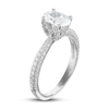 Thumbnail Image 2 of Diamond Engagement Ring 1-1/2 ct tw Oval/Round 14K White Gold