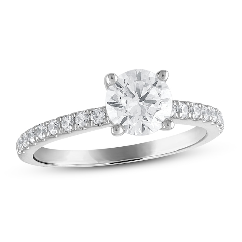 Main Image 1 of Diamond Engagement Ring 1-1/4 ct tw Round 14K White Gold