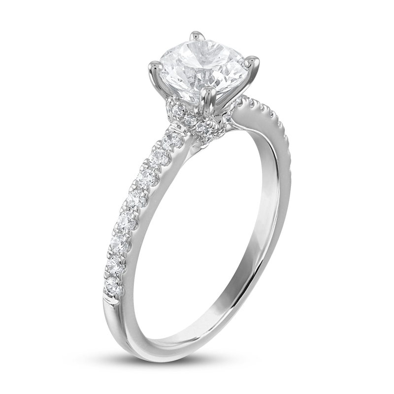 Main Image 2 of Diamond Engagement Ring 1-1/4 ct tw Round 14K White Gold