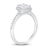 Thumbnail Image 2 of Lab-Created Diamond Engagement Ring 1-1/4 ct tw Oval/Round 14K White Gold