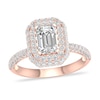 Thumbnail Image 1 of Diamond Ring 1-1/2 ct tw Emerald-cut 14K Rose Gold