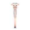 Thumbnail Image 3 of Diamond Ring 3/4 ct tw Round-cut 14K Rose Gold