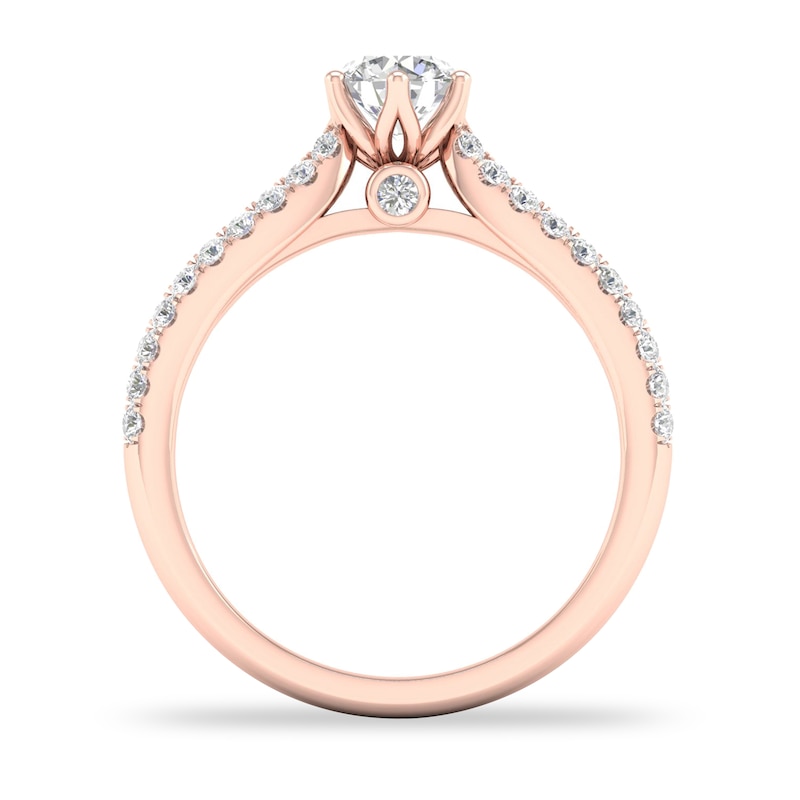 Main Image 2 of Diamond Ring 3/4 ct tw Round-cut 14K Rose Gold