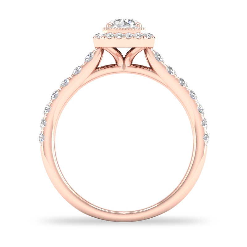 Main Image 2 of Diamond Ring 3/4 ct tw Round-cut 14K Rose Gold