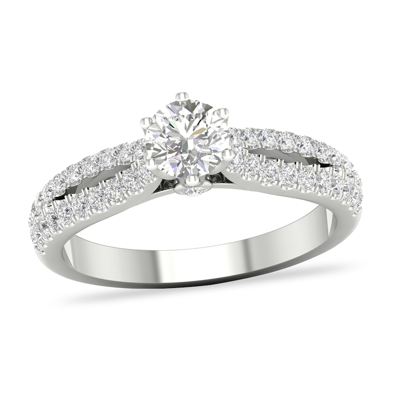 Main Image 1 of Diamond Engagement Ring 3/4 ct tw Round-cut 14K White Gold