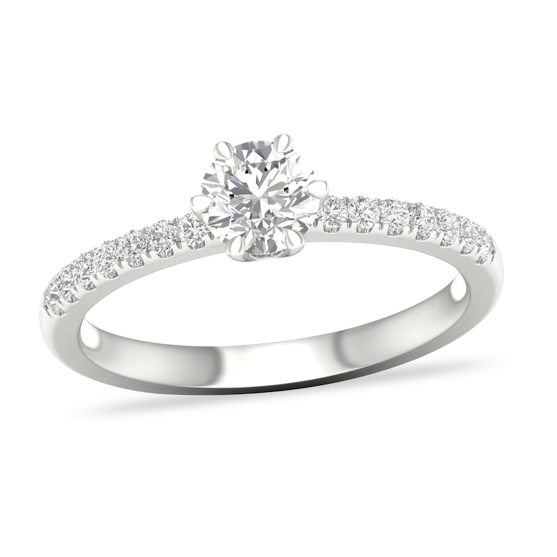 Main Image 1 of Diamond Engagement Ring 1/2 ct tw Round-cut 14K White Gold