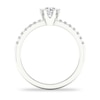 Thumbnail Image 3 of Diamond Engagement Ring 1/2 ct tw Round-cut 14K White Gold