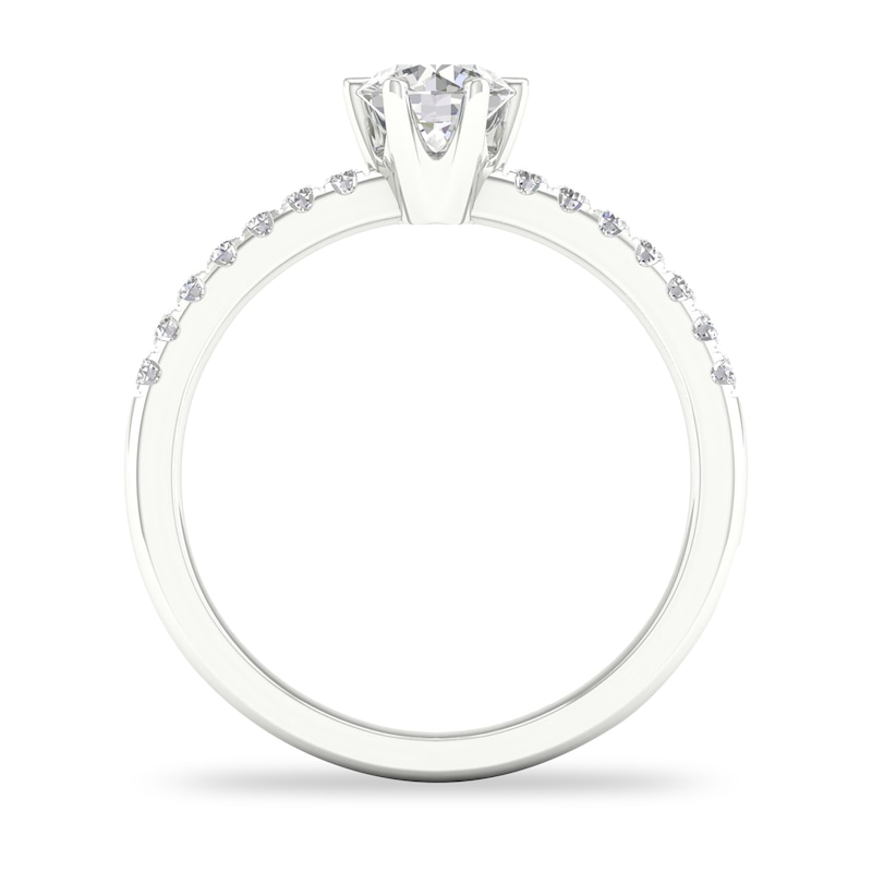 Main Image 3 of Diamond Engagement Ring 1/2 ct tw Round-cut 14K White Gold