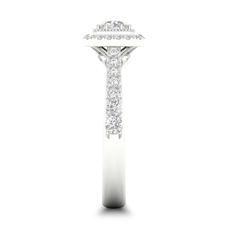 Main Image 2 of Diamond Engagement Ring 3/4 ct tw Round-cut 14K White Gold