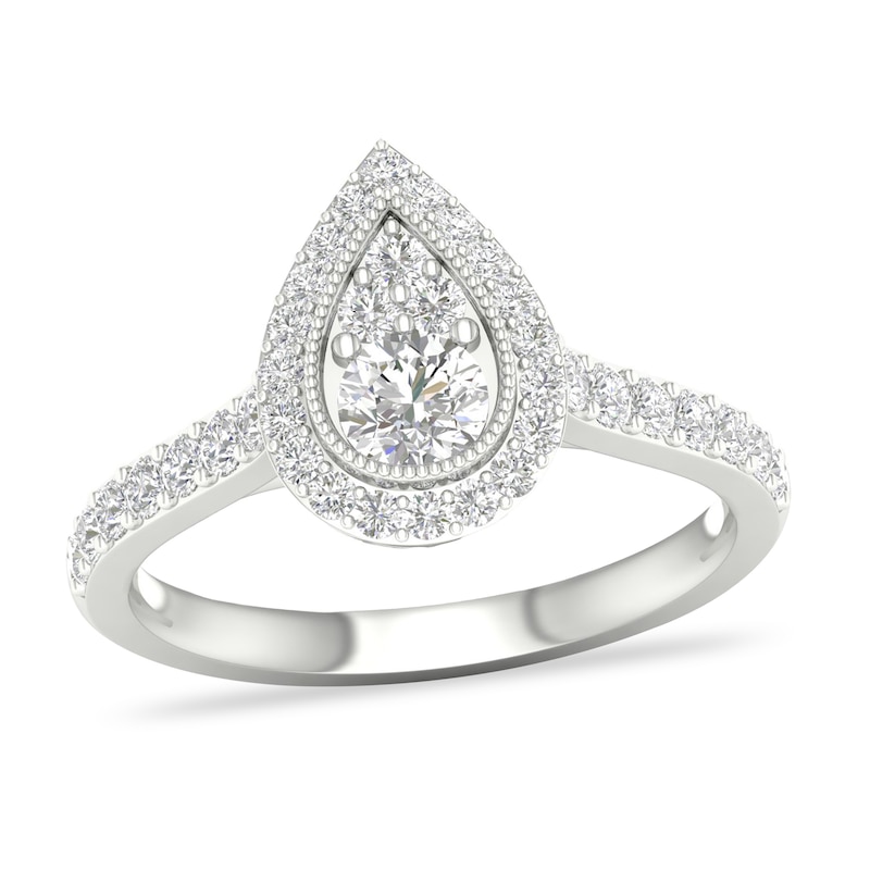 Main Image 1 of Diamond Engagement Ring 3/4 ct tw Round-cut 14K White Gold