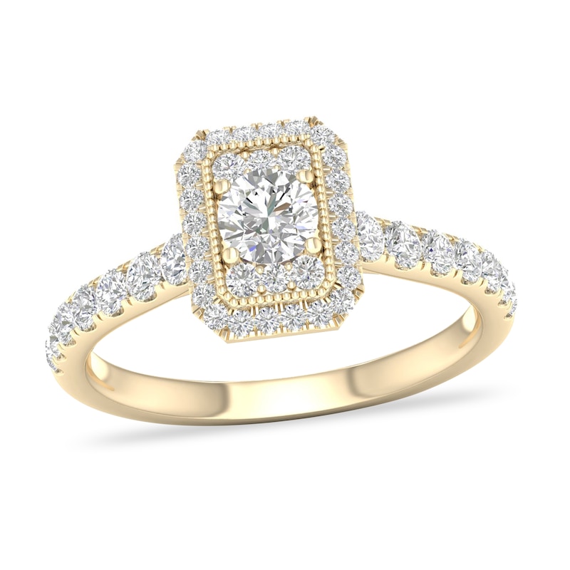 Diamond Ring 3/4 ct tw Round-cut 14K Yellow Gold | Jared