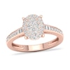 Thumbnail Image 1 of Diamond Ring 1/3 ct tw Round-cut 14K Rose Gold