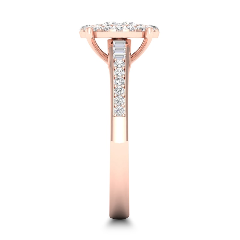 Main Image 3 of Diamond Ring 1/3 ct tw Round-cut 14K Rose Gold