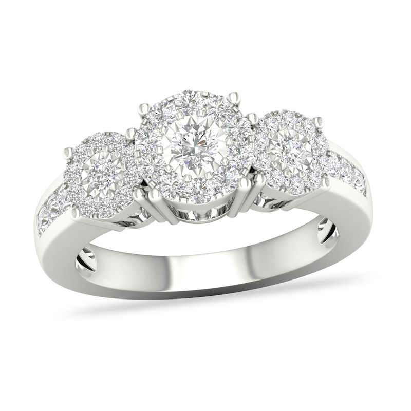 Main Image 1 of Diamond Engagement Ring 3/4 ct tw Round-cut 14K White Gold