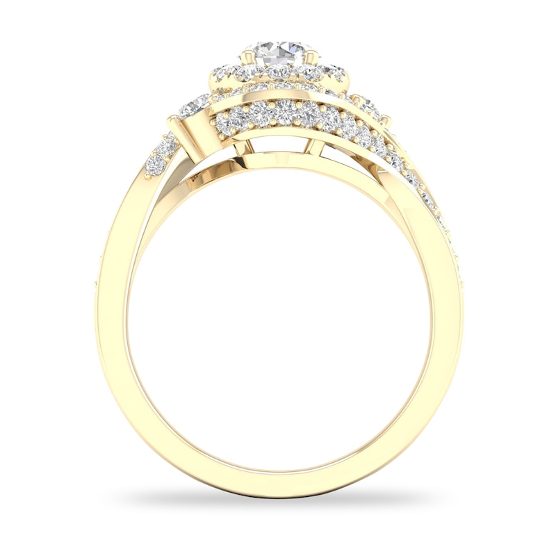 Main Image 2 of Diamond Ring 1 ct tw Round-cut 14K Yellow Gold