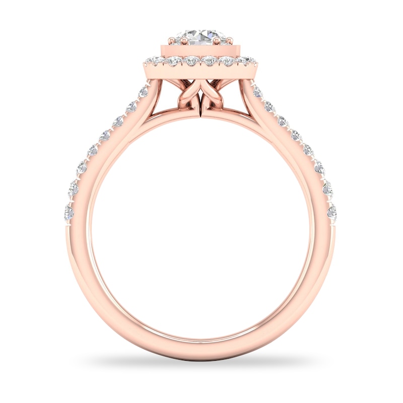 Main Image 2 of Diamond Ring 3/4 ct tw Round-cut 14K Rose Gold