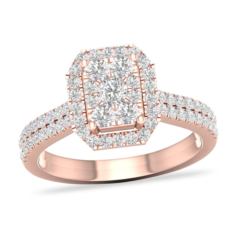 Diamond Ring 3/4 ct tw Round-cut 14K Rose Gold | Jared