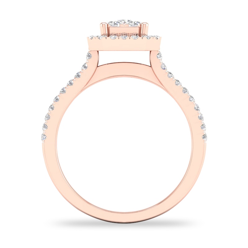 Main Image 2 of Diamond Ring 3/4 ct tw Round-cut 14K Rose Gold