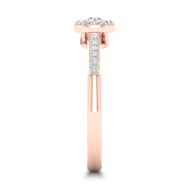 Diamond Ring 3/8 ct tw Round-cut 14K Rose Gold