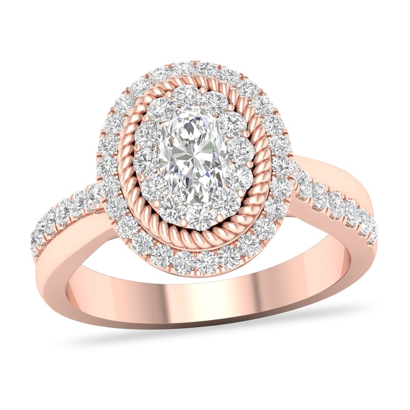 Diamond Ring 1-1/5 ct tw Round-cut 14K Rose Gold | Jared