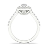 Thumbnail Image 2 of Diamond Engagement Ring 1 ct tw Emerald/Round-cut 14K White Gold