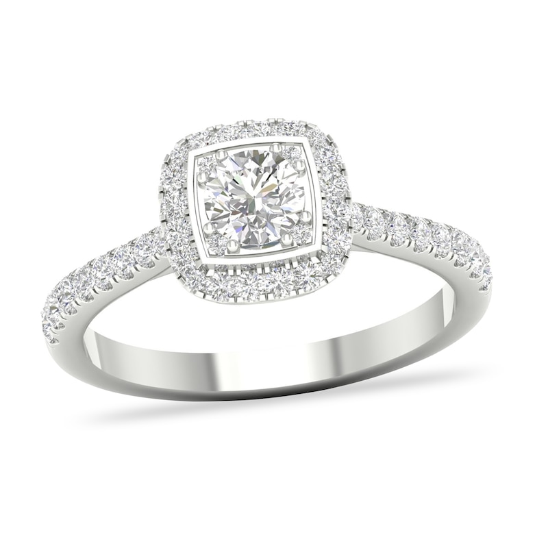 Main Image 1 of Diamond Engagement Ring 3/4 ct tw Round-cut 14K White Gold