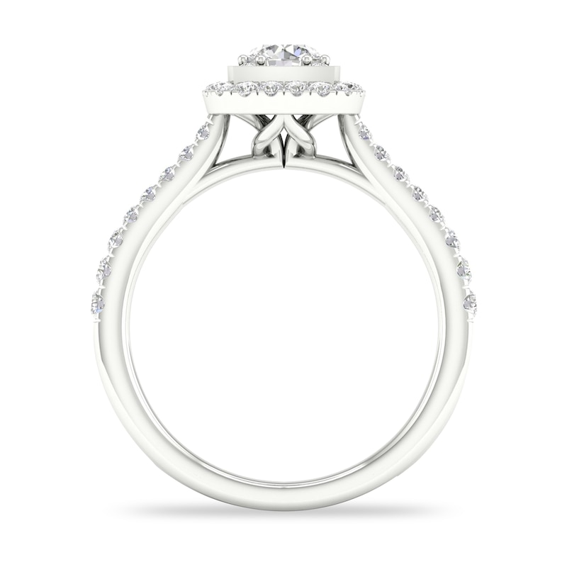 Main Image 3 of Diamond Engagement Ring 3/4 ct tw Round-cut 14K White Gold