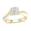 Thumbnail Image 1 of Diamond Ring 3/4 ct tw Round-cut 14K Yellow Gold