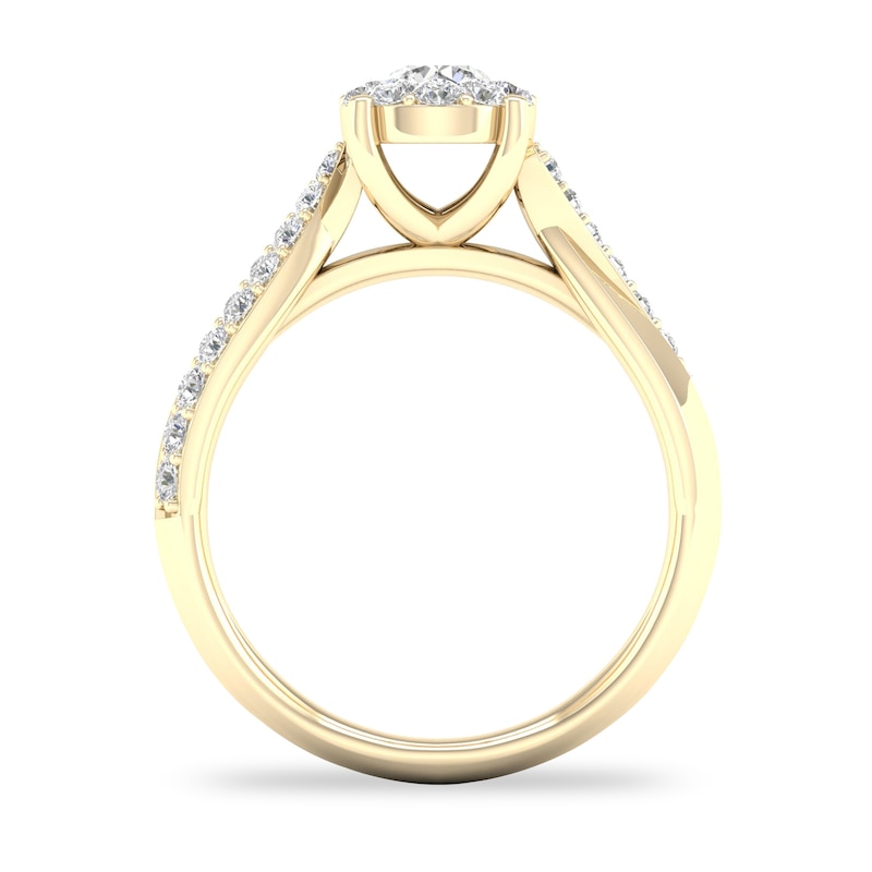 Main Image 2 of Diamond Ring 3/4 ct tw Round-cut 14K Yellow Gold