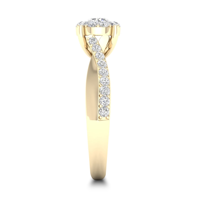 Main Image 3 of Diamond Ring 3/4 ct tw Round-cut 14K Yellow Gold