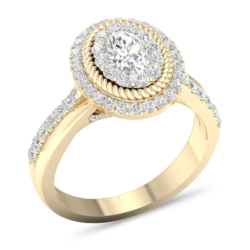 Diamond Ring 1-1/5 ct tw Round-cut 14K Yellow Gold