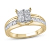 Thumbnail Image 1 of Diamond Engagement Ring 1-1/2 ct tw Round 14K Yellow Gold