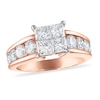 Thumbnail Image 1 of Diamond Engagement Ring 2-1/2 ct tw Princess/Round 14K Rose Gold