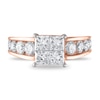 Thumbnail Image 2 of Diamond Engagement Ring 2-1/2 ct tw Princess/Round 14K Rose Gold