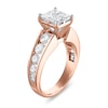 Thumbnail Image 3 of Diamond Engagement Ring 2-1/2 ct tw Princess/Round 14K Rose Gold