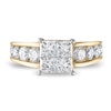 Thumbnail Image 2 of Diamond Engagement Ring 2-1/2 ct tw Princess/Round 14K Yellow Gold