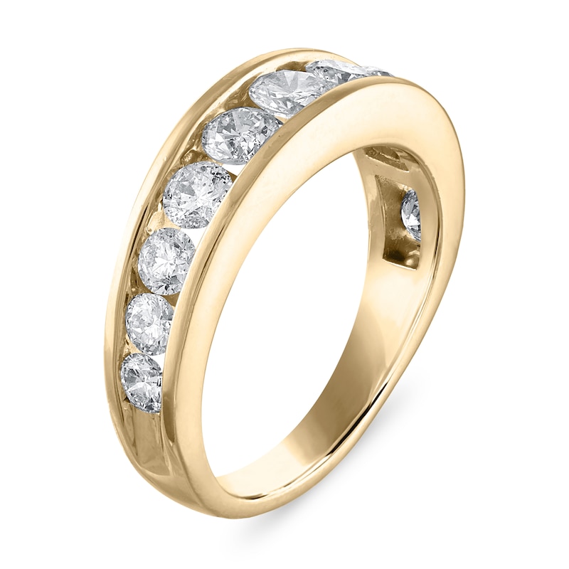 Main Image 3 of Diamond Wedding Band 1-1/2 ct tw Round 14K Yellow Gold