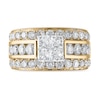 Thumbnail Image 2 of Diamond Engagement Ring 3-1/2 ct tw Princess/Round 14K Yellow Gold