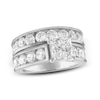 Thumbnail Image 0 of Diamond Bridal Set 4 ct tw Round/Princess 14K White Gold