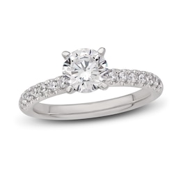 Diamond Engagement Ring 1-1/3 ct tw Round 14K White Gold