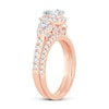 Thumbnail Image 1 of Diamond Bridal Set 2 ct tw Pear-shaped/Round-cut 14K Rose Gold