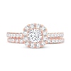 Thumbnail Image 3 of Diamond Bridal Set 1-1/2 ct tw Round-cut 14K Rose Gold