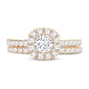 Thumbnail Image 3 of Diamond Bridal Set 1-1/2 ct tw Round-cut 14K Yellow Gold